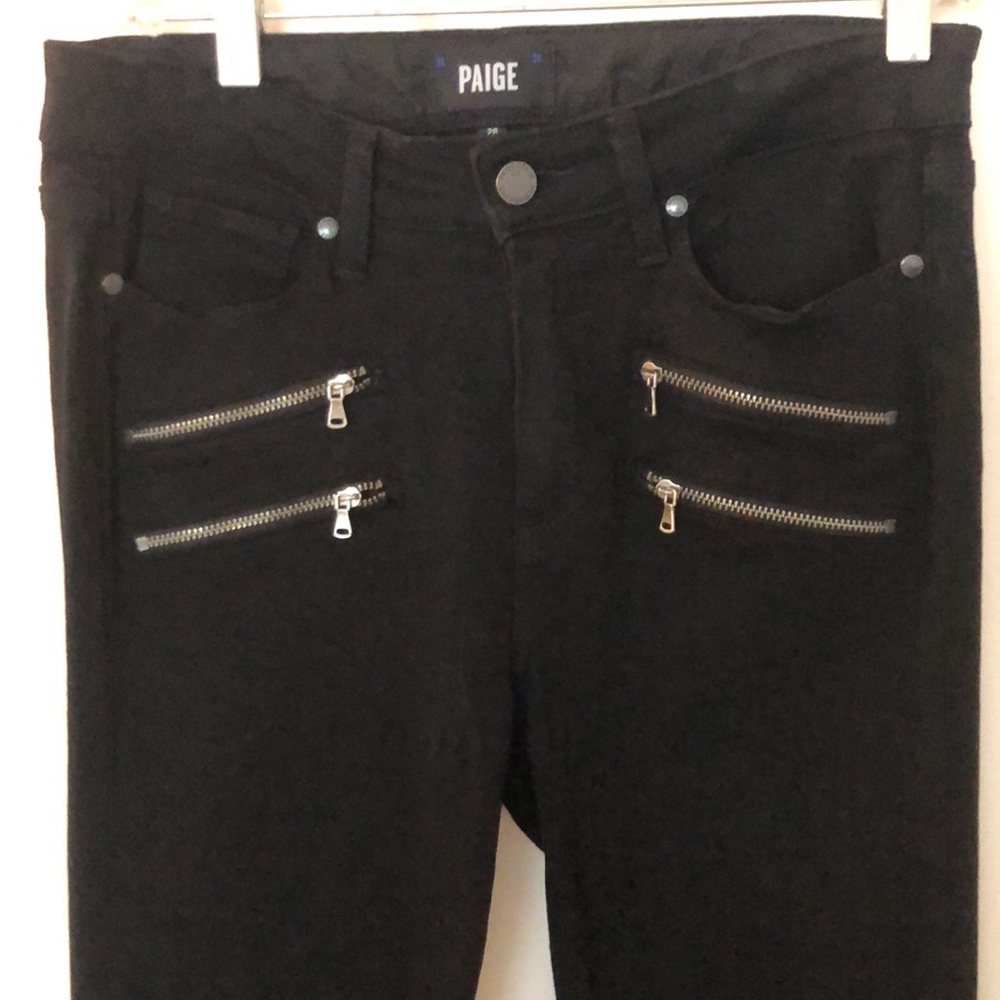 Paige Edgemont super skinny black jeans